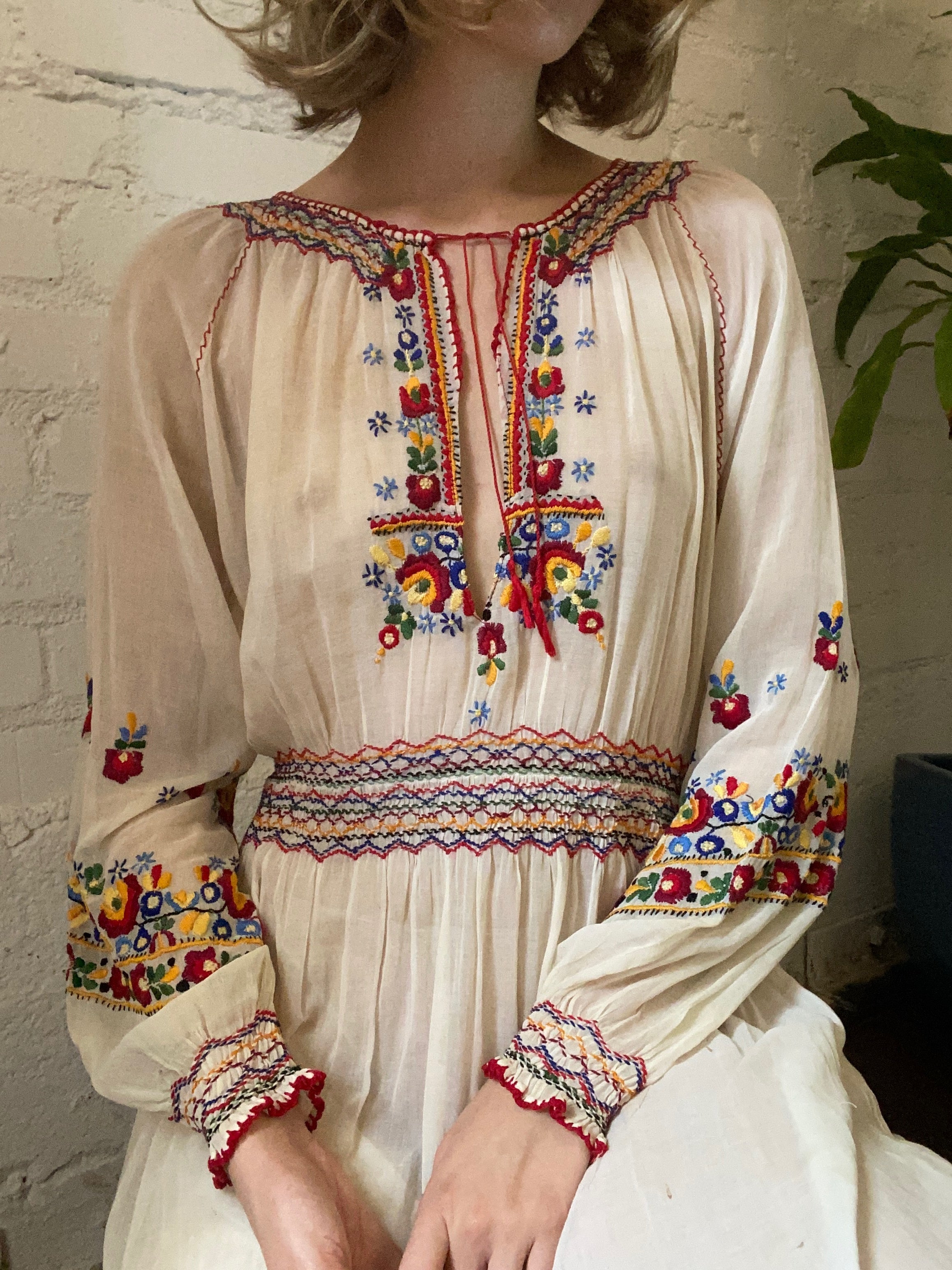 Hungarian embroidered clearance dress